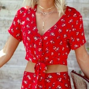 American Eagle Floral Crop Top